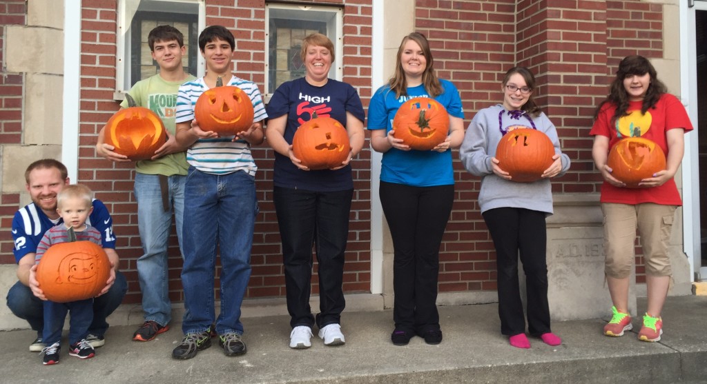 Pumpkin Carving at Youth Group